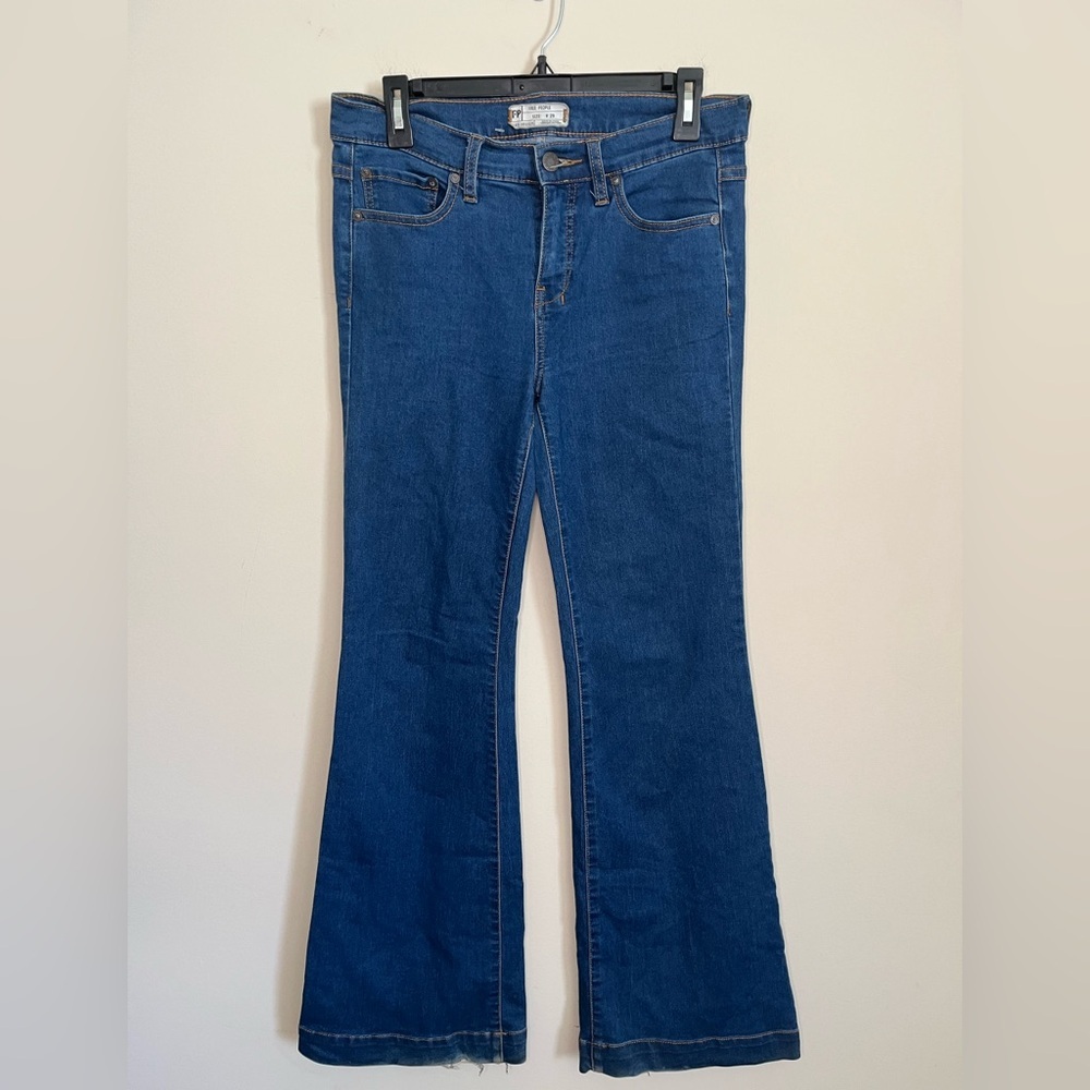 Free People Wide Leg Jeans Size 29 - Picture 4 of 14